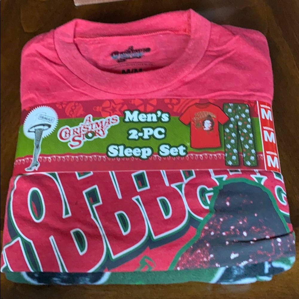 NWT A Christmas Story Men’s 2-PC Sleep Set M